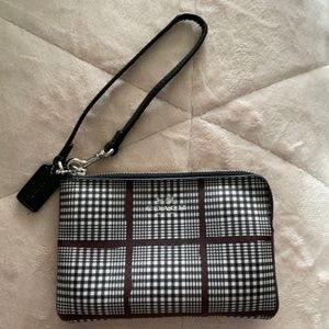 Coach brand wristlet wallet